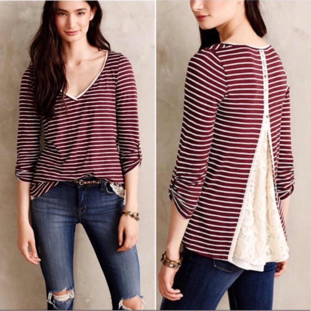 Anthropologie Meadow Rue Cassia Scoopneck